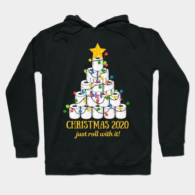 2020 Funny Quarantine Christmas Toilet Paper Tree Gifts Shirt Funny Christmas Lights Gifts Hoodie by Krysta Clothing